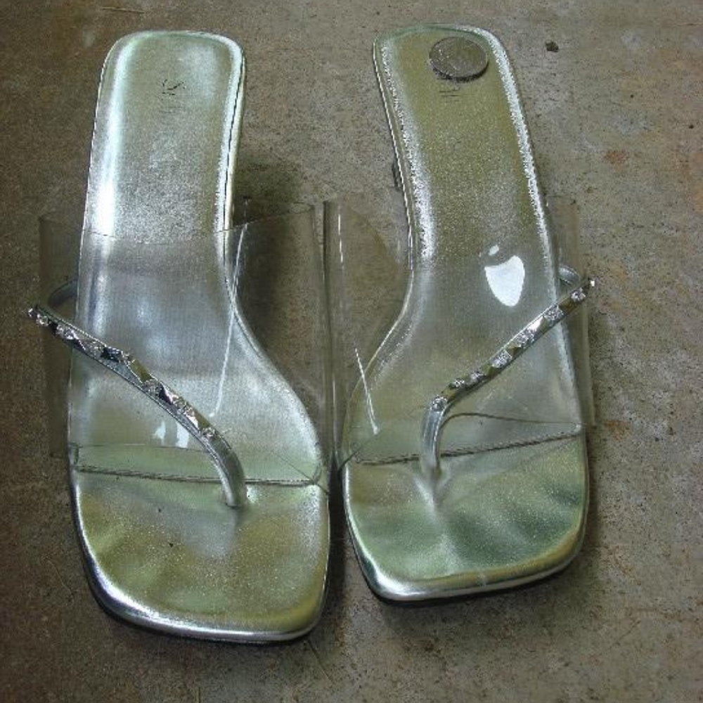 Statutes high heels clear shoes women's 8W heel